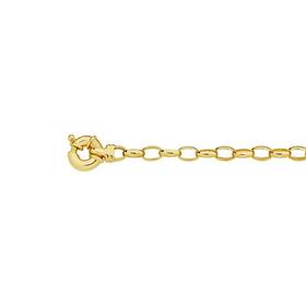 9ct-Gold-Solid-Oval-Belcher-Bolt-Ring-Bracelet on sale