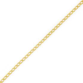 9ct-Gold-25cm-Solid-Curb-Anklet on sale