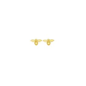 9ct-Gold-Bumble-Bee-Stud-Earrings on sale
