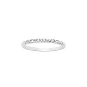 9ct-White-Gold-Diamond-Claw-Set-Band on sale