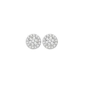 9ct+Gold+Diamond+Cluster+Stud+Earrings