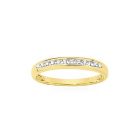 9ct+Gold+Diamond+Band