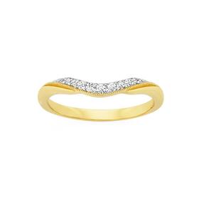 9ct-Gold-Diamond-Curved-Band on sale