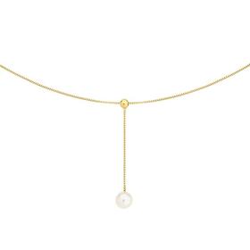 9ct+Gold+45cm+Cultured+Freshwater+Pearl+Necklace