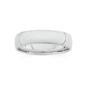 Silver-5mm-Light-Half-Round-Ladies-Ring on sale