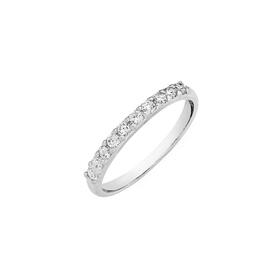 Silver-White-CZ-Eternity-Ring on sale