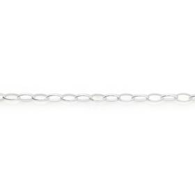 Silver-19cm-Fine-Oval-Belcher-Bracelet on sale