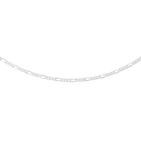 Silver+45cm+3%2B1+Figaro+Chain