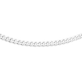 Silver-45cm-Solid-Bevelled-Curb-Chain on sale