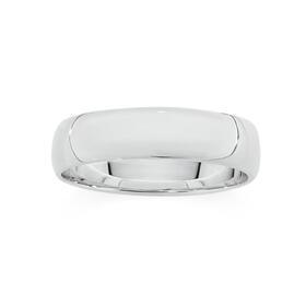 Sterling-Silver-6mm-Half-Round-Mens-Ring on sale