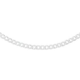 Silver+55cm+Solid+Bevelled+Curb+Chain