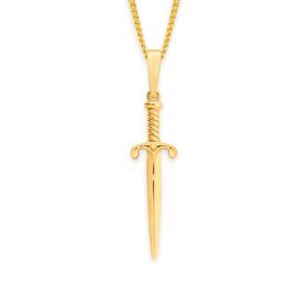 9ct-Gold-Long-Sword-Gents-Pendant on sale