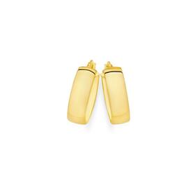 9ct-Gold-15mm-Polished-Hoop-Earrings on sale