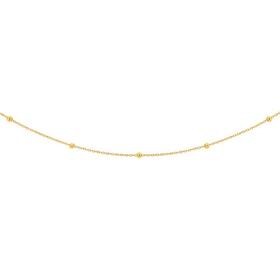 9ct-Gold-45cm-Beaded-Solid-Trace-Chain on sale