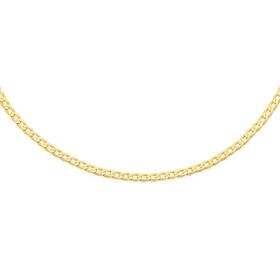 9ct-Gold-50cm-Diamond-cut-Curb-Chain on sale