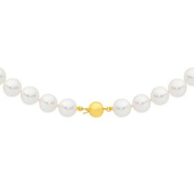 9ct-Gold-50cm-Cultured-Fresh-Water-Pearl-Necklace on sale