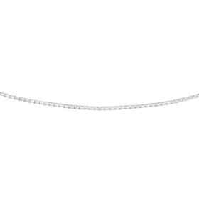 Silver+45cm+Diamond-cut+Oval+Box+Chain