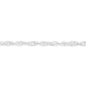 Silver-195cm-Singapore-Link-Bracelet on sale