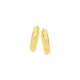 9ct-Gold-15mm-Diamond-Cut-Polished-Patterned-Hoop-Earrings on sale