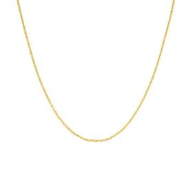 9ct+Gold+45cm+Diamond+Cut+Trace+Chain