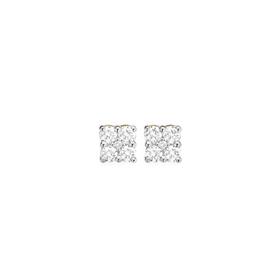 Alora+10ct+Gold+1%2F2+Carat+TW+Lab+Grown+Diamond+Square+Stud+Earrings