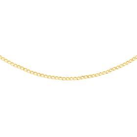 9ct+Gold+45cm+Solid+Curb+Chain