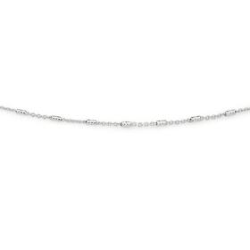 Sterling+Silver+45cm+Fine+Twist+Tube+%26amp%3B+Trace+Chain