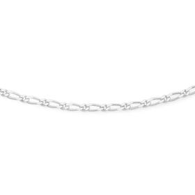 Sterling+Silver+50cm+1%2B1+Figaro+Chain