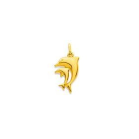 9ct-Gold-Dolphin-Pendant on sale
