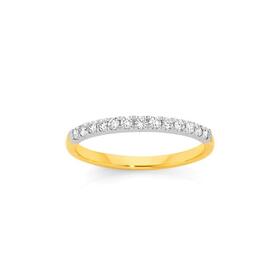 18ct+Gold+Diamond+Band