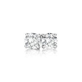 9ct-White-Gold-Diamond-Stud-Earrings on sale