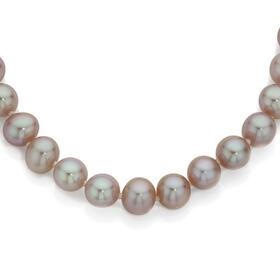 9ct+Rose+Gold+Natural+Pink+Cultured+Freshwater+Pearl+Necklace