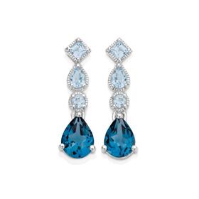 9ct-White-Gold-London-Sky-Blue-Topaz-Earrings on sale