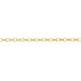 9ct-Gold-50cm-Solid-Oval-Belcher-Chain on sale