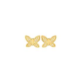 9ct-Gold-Filigree-Butterfly-Stud-Earrings on sale