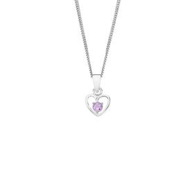 Silver+Amethyst+Open+Heart+Pendant