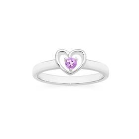 Silver+Amethyst+Open+Heart+Ring