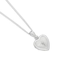 Sterling-Silver-12mm-Babys-First-Diamond-Locket on sale