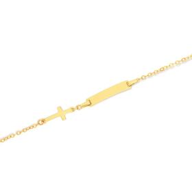 9ct-Gold-16cm-ID-with-Charm-Bracelet on sale