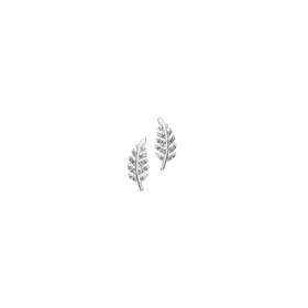 Silver-CZ-Leaf-Stud-Earrings on sale