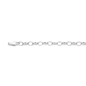 Silver-19cm-Oval-Belcher-Bracelet on sale