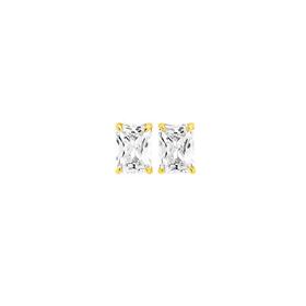 9ct-Gold-Cubic-Zirconia-Stud-Earrings on sale