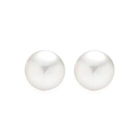 9ct-Gold-Cultured-Freshwater-Pearl-Stud-Earrings on sale