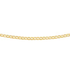 9ct-Gold-50cm-Solid-Diamond-Cut-Curb-Chain on sale