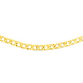 9ct+Gold+50cm+Solid+Curb+Chain