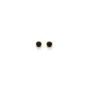 9ct+Gold+Sapphire+Stud+Earrings