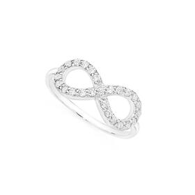 Sterling-Silver-Full-Cubic-Zirconia-Infinity-Ring on sale