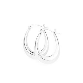 Sterling-Silver-Tapered-Creole-Hoops on sale