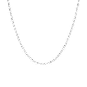 Sterling+Silver+45cm+Italian+Belcher+Chain