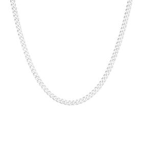 Sterling+Silver+45cm+Dia-Cut+Medium+Curb+Chain